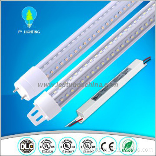 High lumen IP65 UL DLC listed 22w Cooler 240 Degree LED Tube